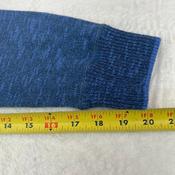 Peter Millar Men's Cotton/Cashmere Blend Crewneck Sweater Size L Heathered Blue - Picture 8 of 8